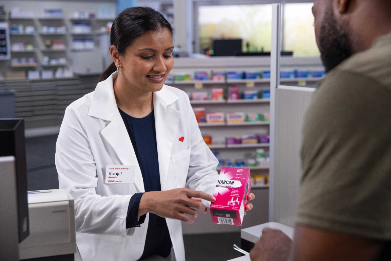 OTC Narcan information at CVS Pharmacy